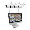 KIT DI VIDEOSORVEGLIANZA WIRELESS COMPOSTO DA NVR CON DISPLAY WIFIMB4364FK500 + 4 TELECAMERE WIRELESS OTTICA FISSA 5MP 3.6MM VIDEOCONTROLLO DA REMOTO